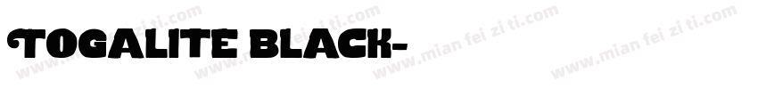 Togalite black字体转换